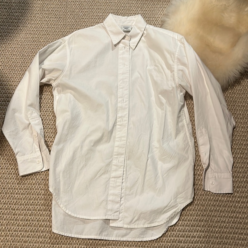 Aritzia 100% Cotton White Button Down